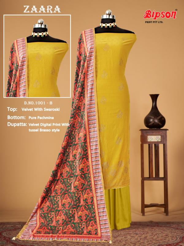 Bipson Zaara 1001 Pashmina Dress Material Collection
